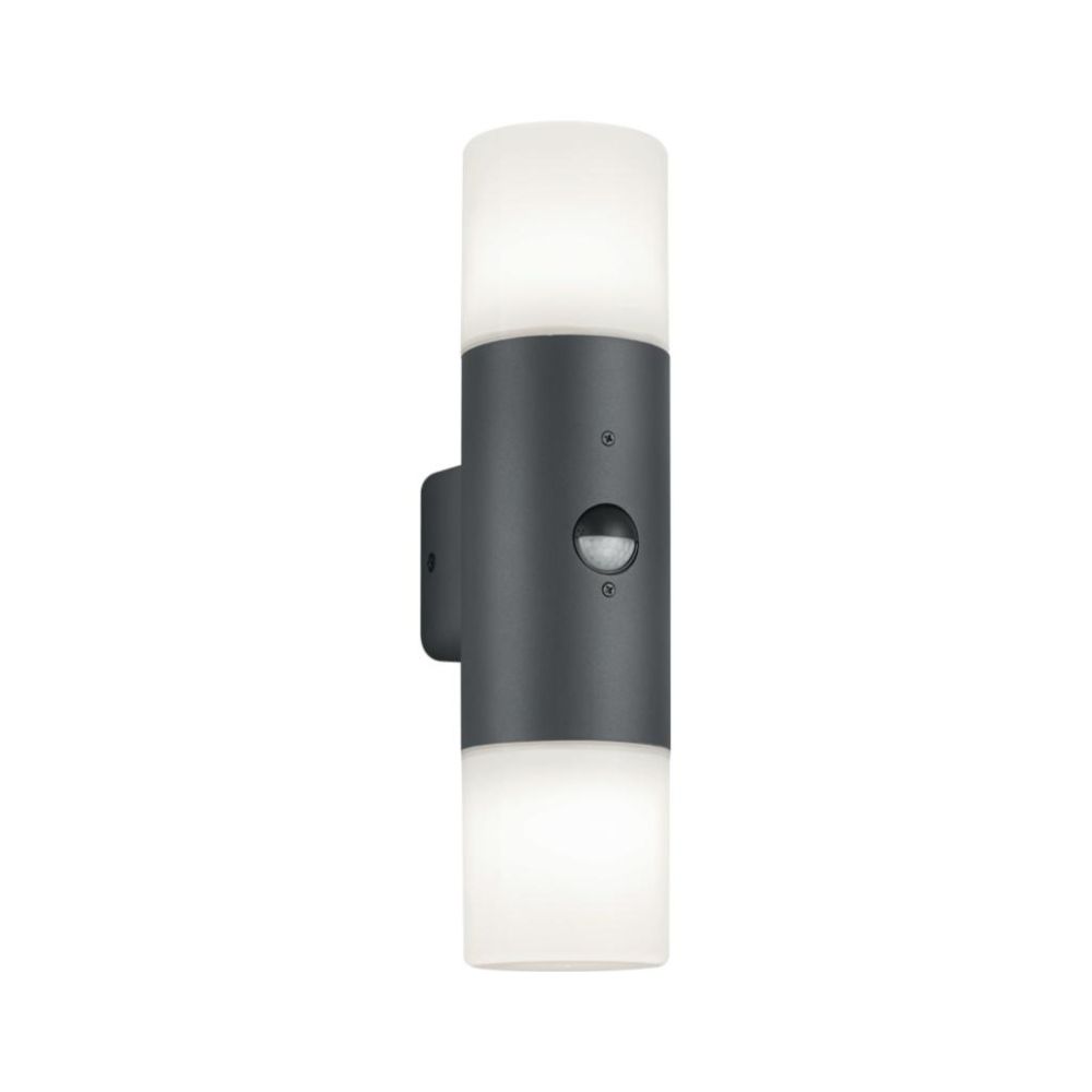 Aplica exterior Ascot, negru, 2 x E27, IP44, 40W, senzor miscare Aplica exterior Ascot, negru, 2 x E27, IP44, 40W, senzor miscare