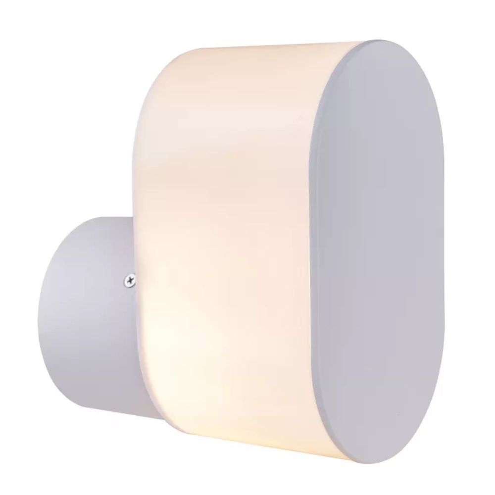 Aplica exterior Salli, Globo, alb, 1 x E27, IP44, 60W Aplica exterior Salli, Globo, alb, 1 x E27, IP44, 60W