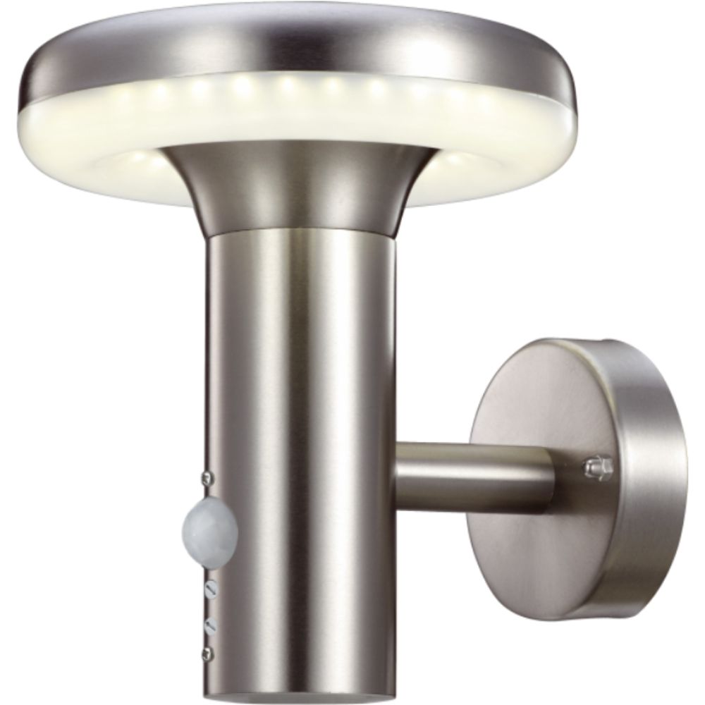 Aplica de exterior Quebec 1, KL 6268, 1 x 11W, IP44, inox, cu senzor Aplica de exterior Quebec 1, KL 6268, 1 x 11W, IP44, inox, cu senzor