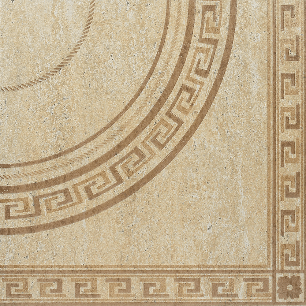 Gresie decor portelanata bej Travertine, 45 x 45 cm, set 2 buc Gresie decor portelanata bej Travertine, 45 x 45 cm, set 2 buc