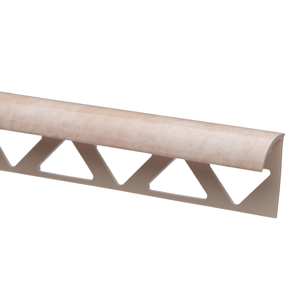 Margine decorativa faianta Set Prod crem marmorat, exterior, 10 mm Margine decorativa faianta Set Prod crem marmorat, exterior, 10 mm