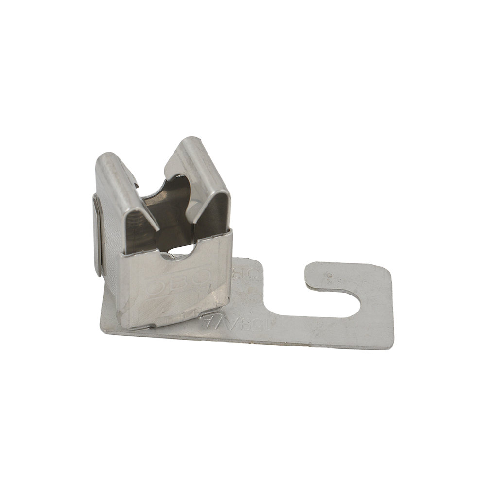 Suport conductor pentru acoperisuri din tigla, ardezie si tabla ondulata 159 K-VA/V2A , otel, soclu 8.5 mm, 61 x 25 mm Suport conductor pentru acoperisuri din tigla, ardezie si tabla ondulata 159 K-VA/V2A , otel, soclu 8.5 mm, 61 x 25 mm