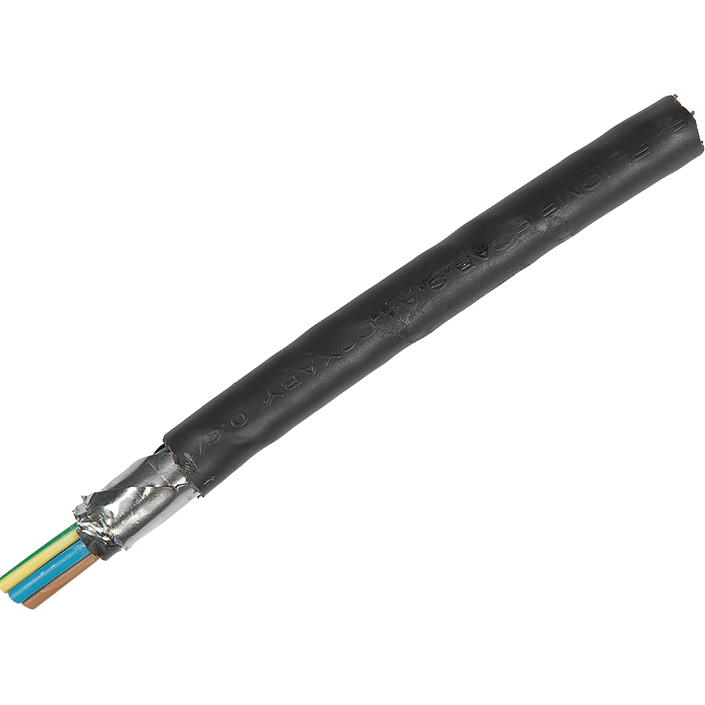 Cablu electric C2XABY (CYABY) 5 x 4 mm², izolatie PVC, negru, cupru Cablu electric C2XABY (CYABY) 5 x 4 mm², izolatie PVC, negru, cupru