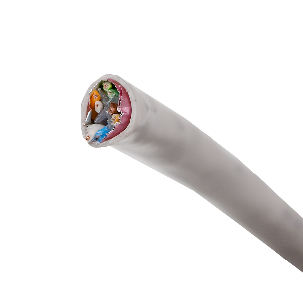 Cablu FTP cat6 ICME Ecab, 4 perechi, 23 AWG, nemufat, rola 305 m Cablu FTP cat6 ICME Ecab, 4 perechi, 23 AWG, nemufat, rola 305 m