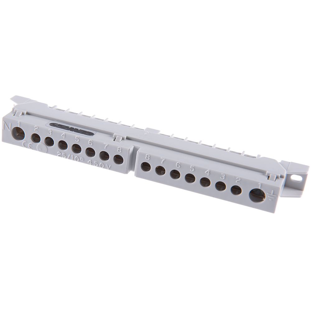 Bara de nul si impamantare (1x35)+(7x10), Gewiss GW40401, tip bipolar, 125A Bara de nul si impamantare (1x35)+(7x10), Gewiss GW40401, tip bipolar, 125A