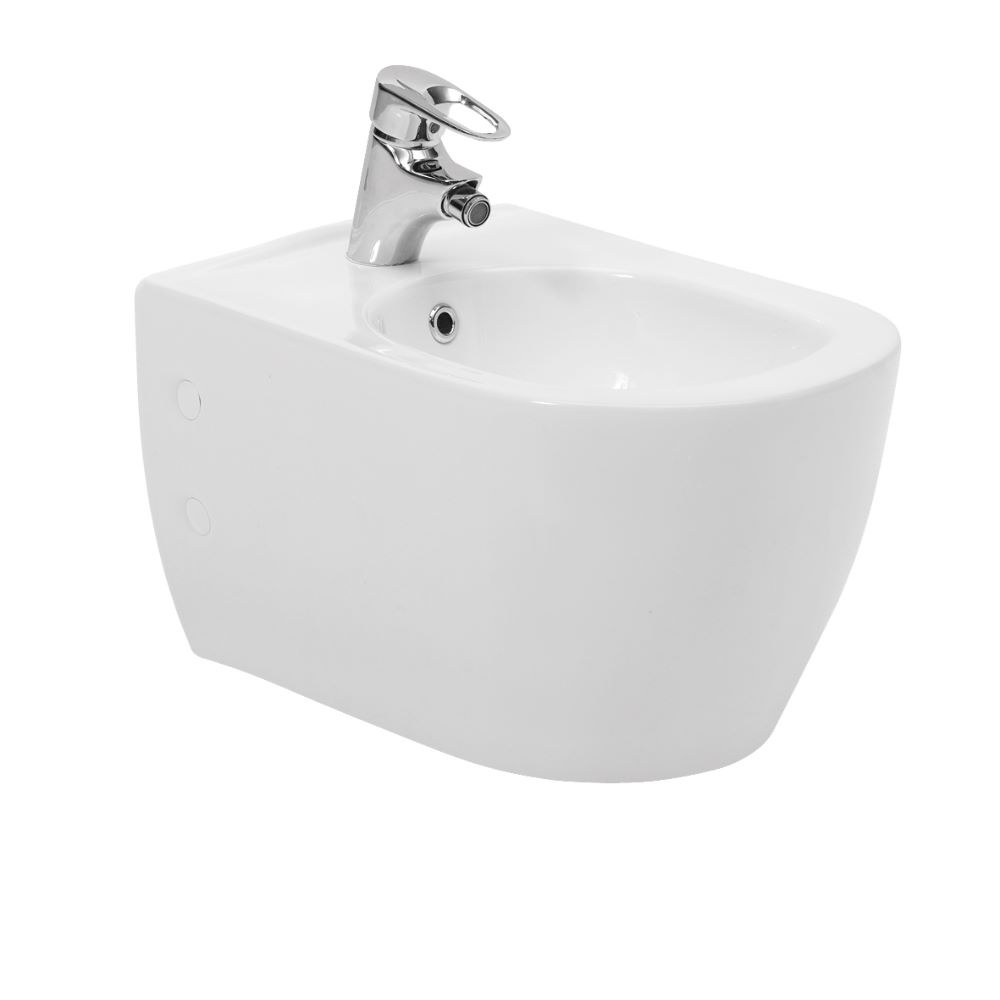 Bideu suspendat Menuet City 15700, portelan, evacuare laterala, 376 x 522 mm, alb Bideu suspendat Menuet City 15700, portelan, evacuare laterala, 376 x 522 mm, alb