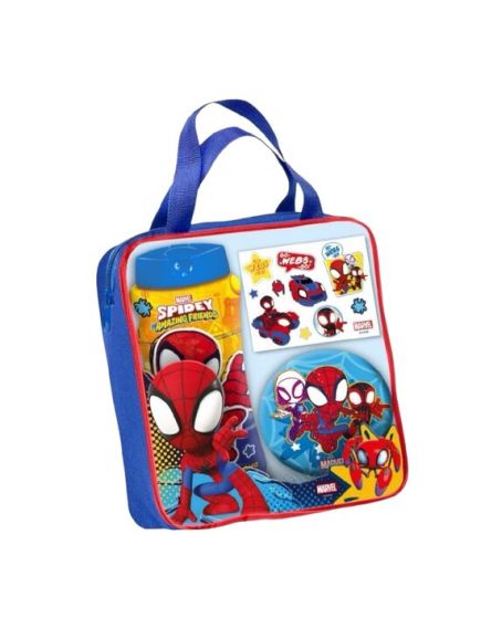 Set de baie Spidey, 2555, cu gel de dus, burete si tatuaje temporare Engros Set de baie Spidey, 2555, cu gel de dus, burete si tatuaje temporare Engros