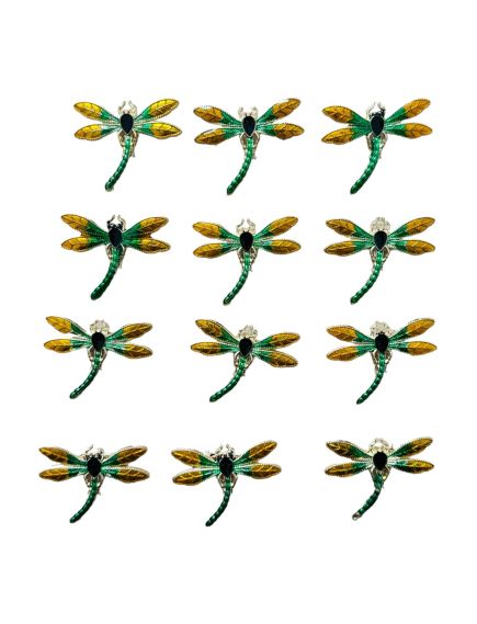 Set En-gros 12 Brose Martisor marime mica, 3.5cm, Libelula Galbena Set En-gros 12 Brose Martisor marime mica, 3.5cm, Libelula Galbena