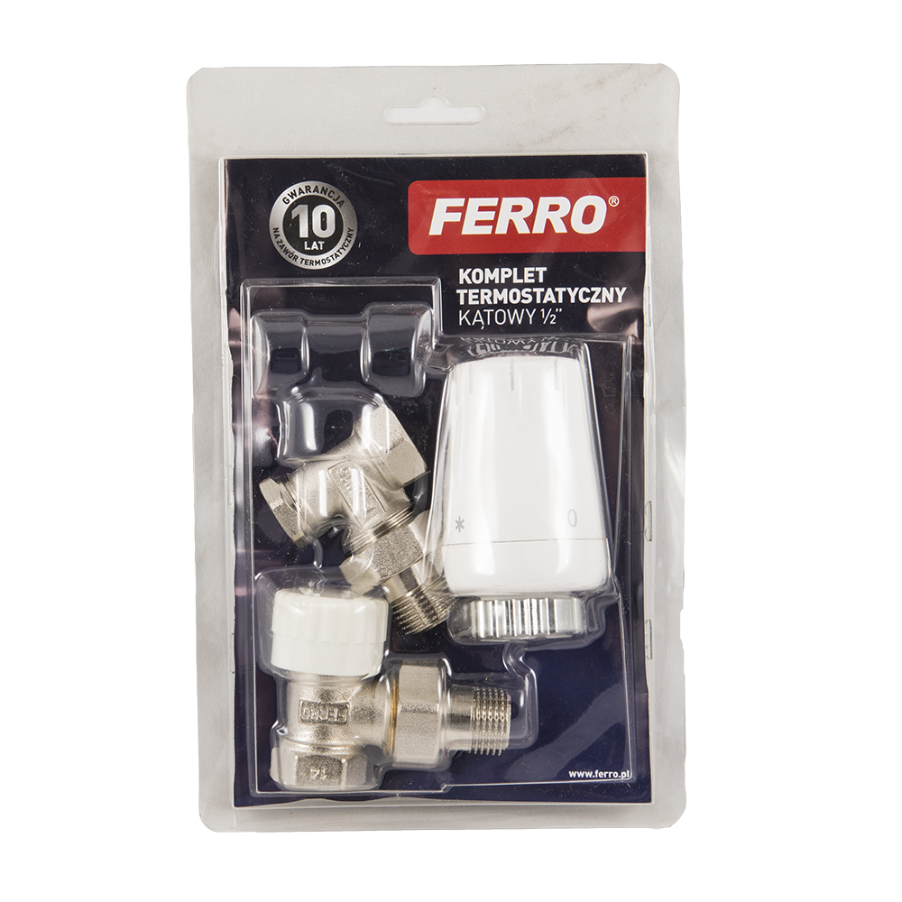 Set termostatic coltar Ferro ZTM08, 1/2 inch x 1/2 inch Set termostatic coltar Ferro ZTM08, 1/2 inch x 1/2 inch