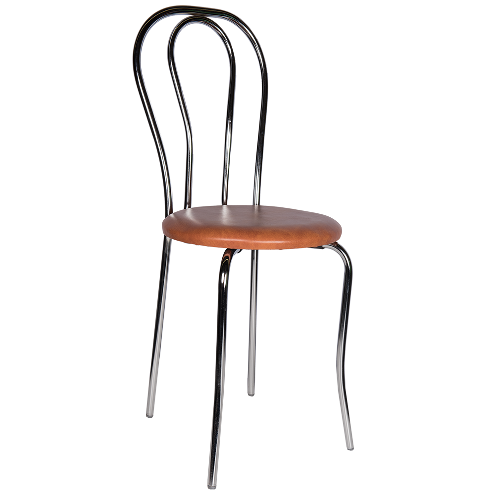 Scaun bucatarie tapitat cognac IP8070 Depozitul de scaune Tulipan, tapiterie piele ecologica, cadru metal argintiu, max. 100 kg, 40 x 48 x 89 cm Scaun bucatarie tapitat cognac IP8070 Depozitul de scaune Tulipan, tapiterie piele ecologica, cadru metal argintiu, max. 100 kg, 40 x 48 x 89 cm