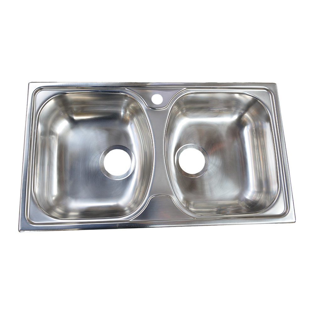 Chiuveta bucatarie Doruq 1603, inox, 2 cuve, blat, 440 x 780 mm Chiuveta bucatarie Doruq 1603, inox, 2 cuve, blat, 440 x 780 mm