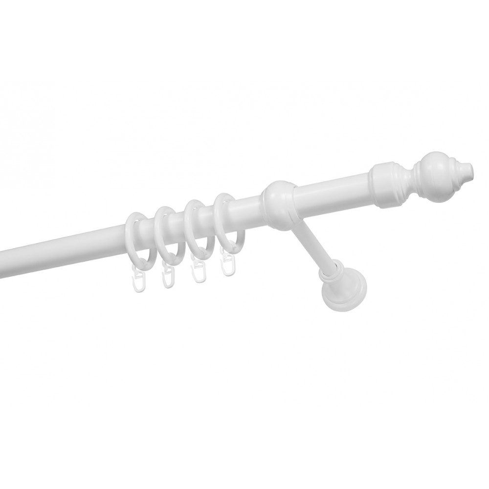 Galerie metalica infoliata Filigrano, alb, D 28 mm, 240 cm Galerie metalica infoliata Filigrano, alb, D 28 mm, 240 cm