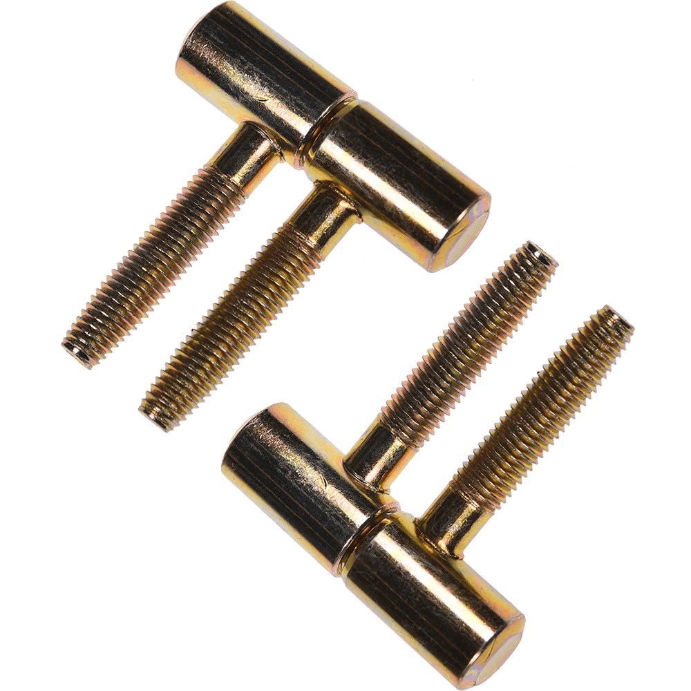 Balama cilindrica cu doua tije, D 11 mm, H 40 mm, finisaj zincat galben, 2 buc Balama cilindrica cu doua tije, D 11 mm, H 40 mm, finisaj zincat galben, 2 buc