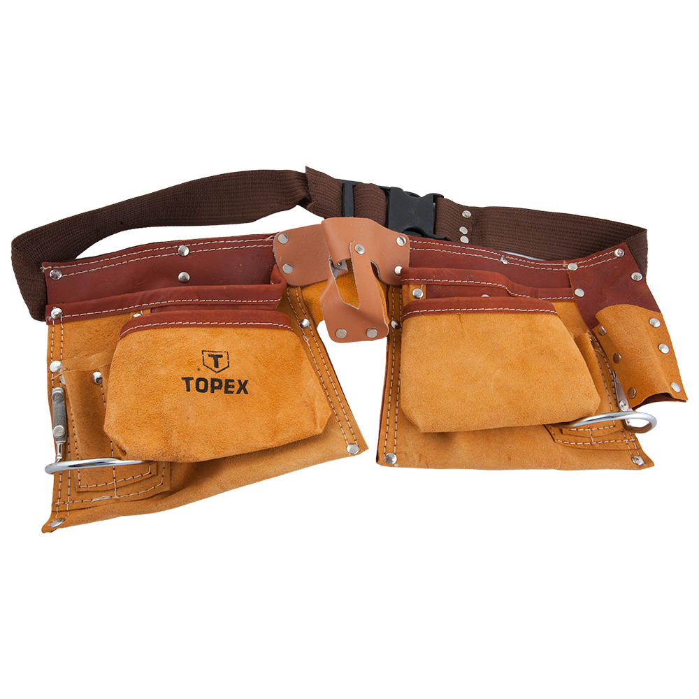 Centura suport unelte, Topex 79R405, piele, portocalie, diametru 94- 120 cm Centura suport unelte, Topex 79R405, piele, portocalie, diametru 94- 120 cm