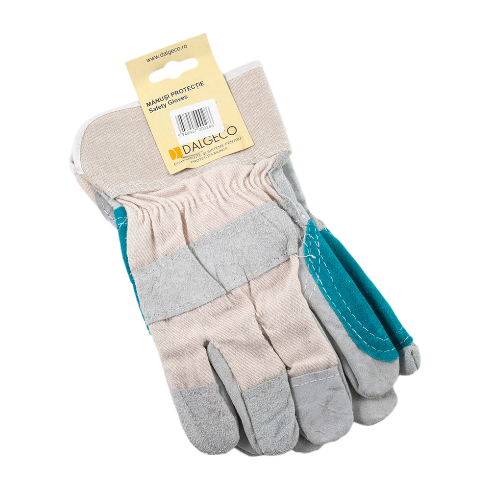 Manusi de protectie Dalgeco Forte 1552, piele spalt bovina + bumbac, marimea 10,5, gri-alb-albastru Manusi de protectie Dalgeco Forte 1552, piele spalt bovina + bumbac, marimea 10,5, gri-alb-albastru
