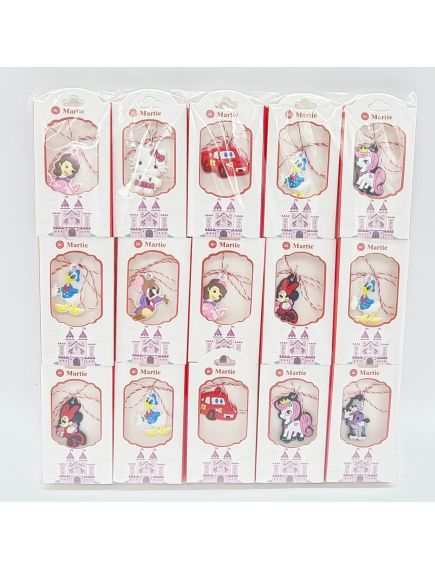 Martisoare engros mixte pandantive de plastic copii, set 45 bucati Martisoare engros mixte pandantive de plastic copii, set 45 bucati