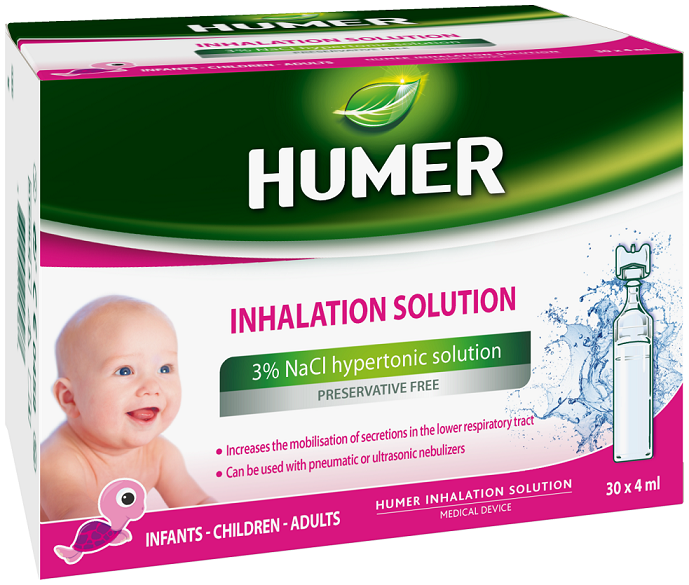 HUMER SOLUTIE HIPERTONICA INHALATOR 3% 30X4ML