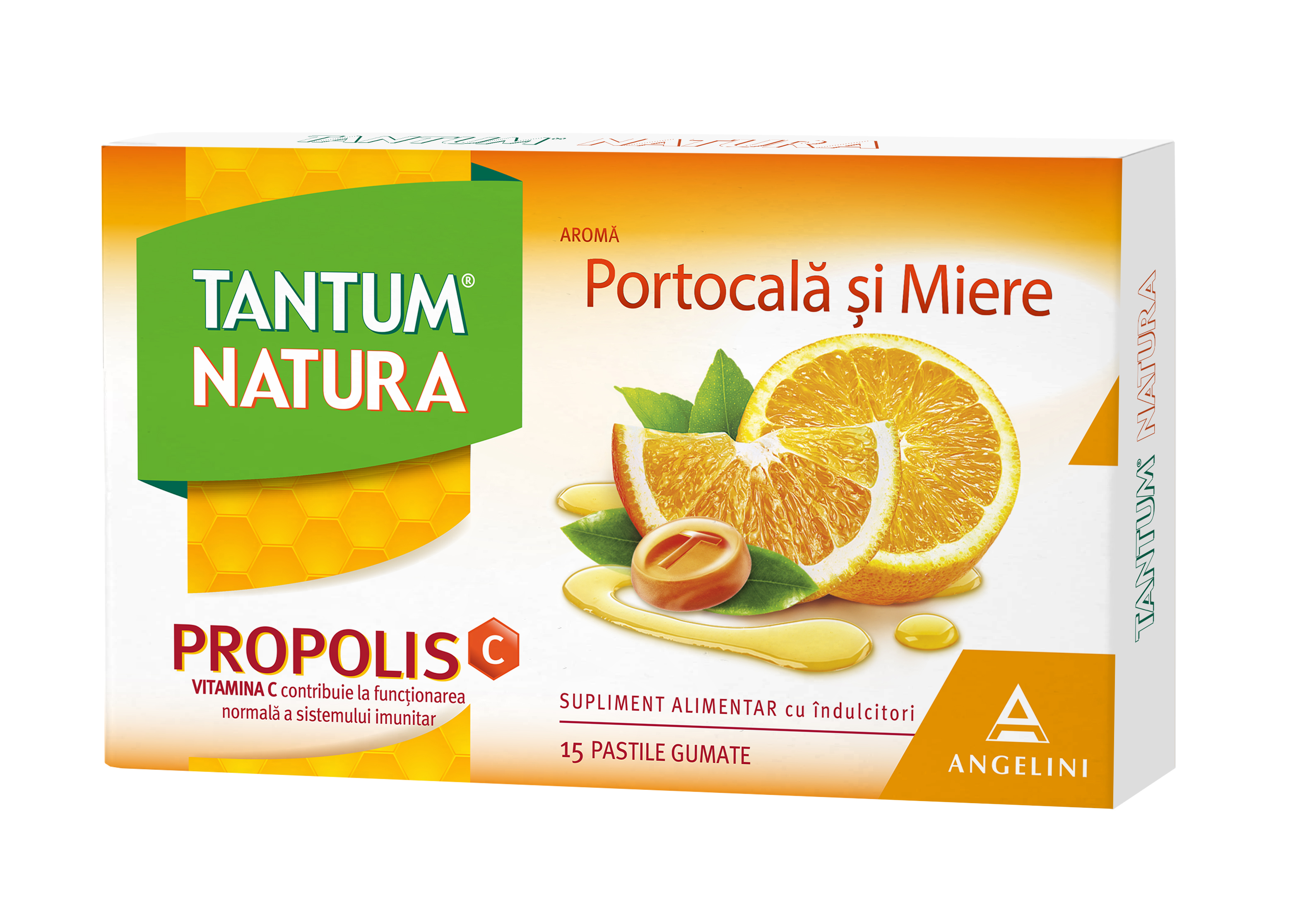 TANTUM NATURA PORTOCALA SI MIERE 15 PASTILE