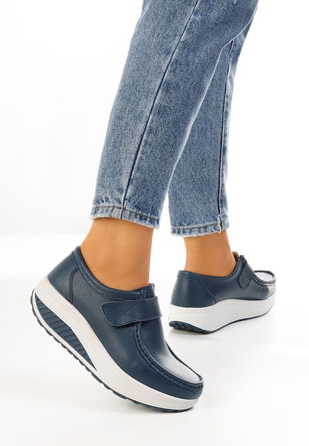 Mocasini dama piele Melinda Navy