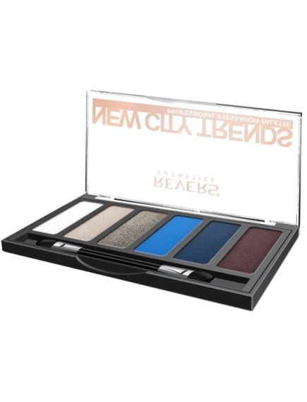 Paleta fard de pleoape cu 6 culori New City Trends, Revers, NR.5, albastru Engros Paleta fard de pleoape cu 6 culori New City Trends, Revers, NR.5, albastru Engros