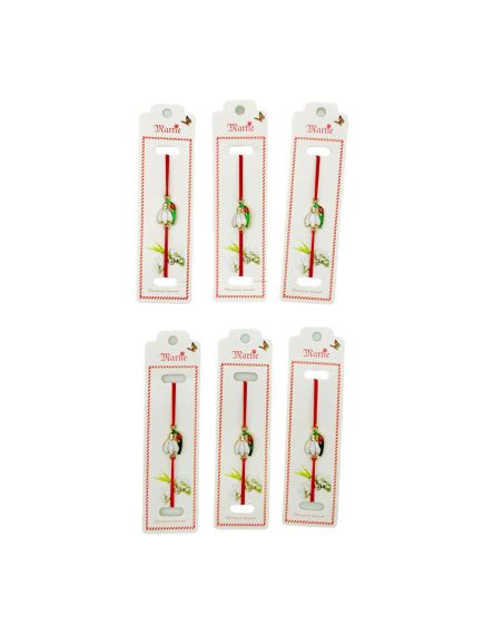 Set 24 de Bratari Martisor, Ghiocel Norocos, snur rosu elastic, model 2024, en-gros Set 24 de Bratari Martisor, Ghiocel Norocos, snur rosu elastic, model 2024, en-gros