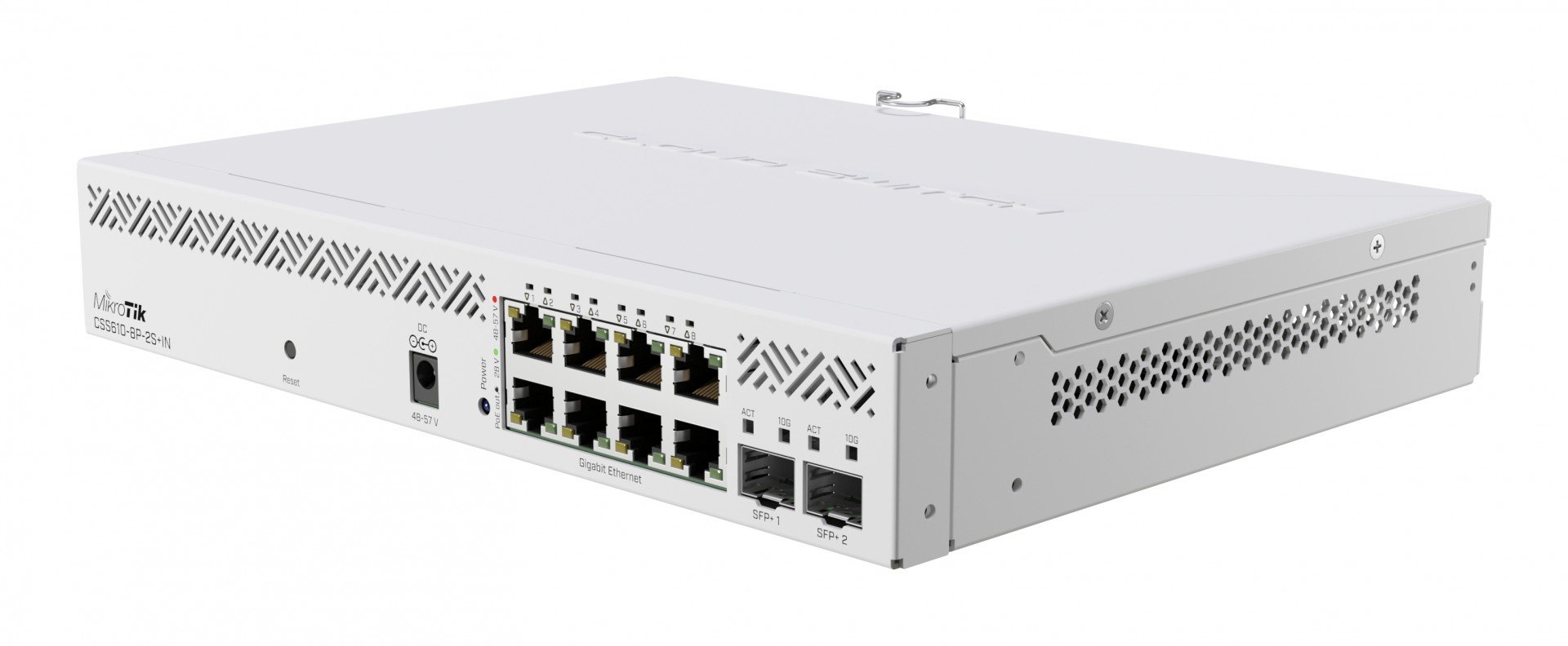 mikrotik Mikrotik CSS610-8P-2S+IN switch-uri Gestionate Gigabit Ethernet (10/100/1000) Power over Ethernet (PoE) Suport Alb (CSS610-8P-2S+IN)