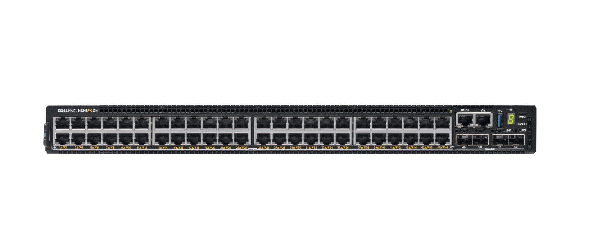 dell DELL N-Series N2248PX-ON Gestionate L3 Gigabit Ethernet (10/100/1000) Power over Ethernet (PoE) Suport 1U Negru (210-ASPX)