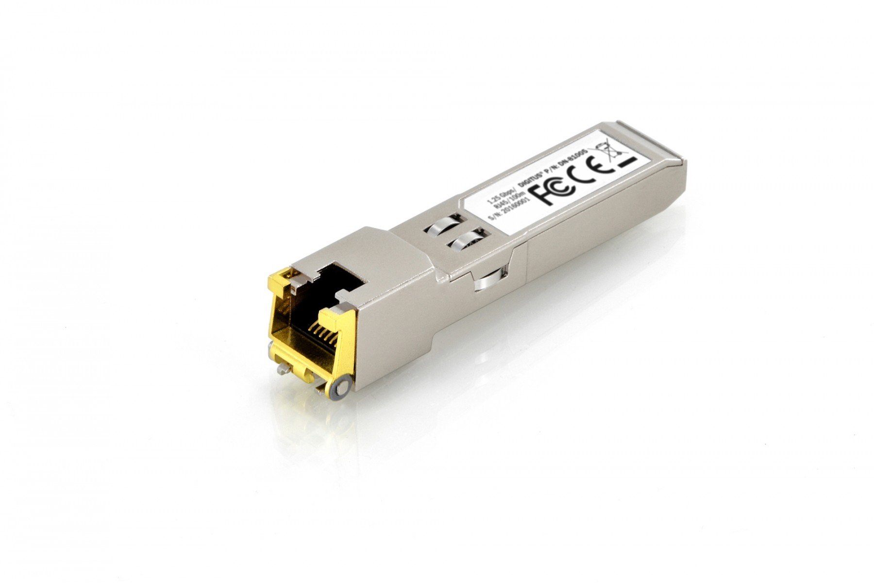DIGITUS 1.25 Gbps Copper SFP Module, RJ45 10/100/1000Base-T, up to 100m (DN-81005) DIGITUS 1.25 Gbps Copper SFP Module, RJ45 10/100/1000Base-T, up to 100m (DN-81005)