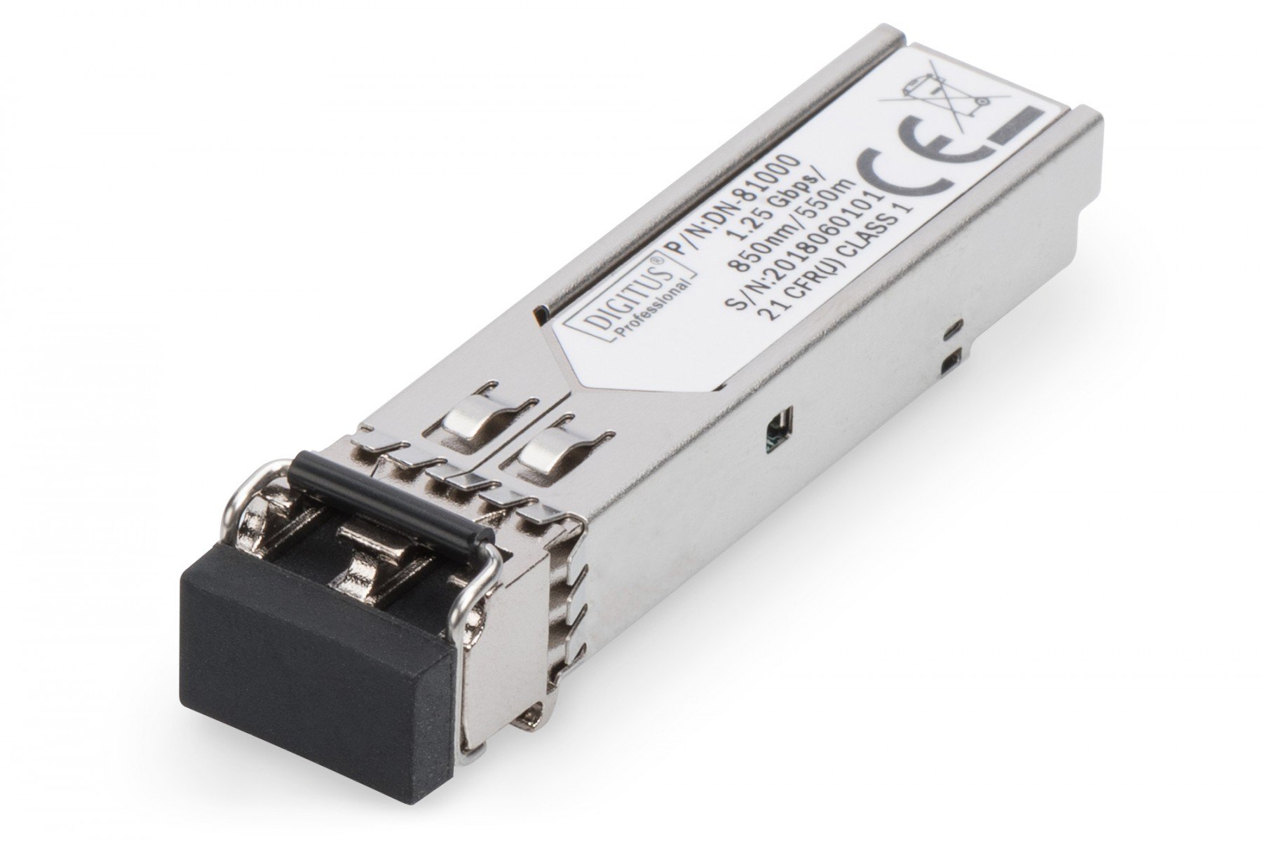 DIGITUS 1.25 Gbps SFP Module, Multimode, HPE-compatible LC Duplex Connector, 850nm, up to 550m, HPE (DN-81000-04) DIGITUS 1.25 Gbps SFP Module, Multimode, HPE-compatible LC Duplex Connector, 850nm, up to 550m, HPE (DN-81000-04)