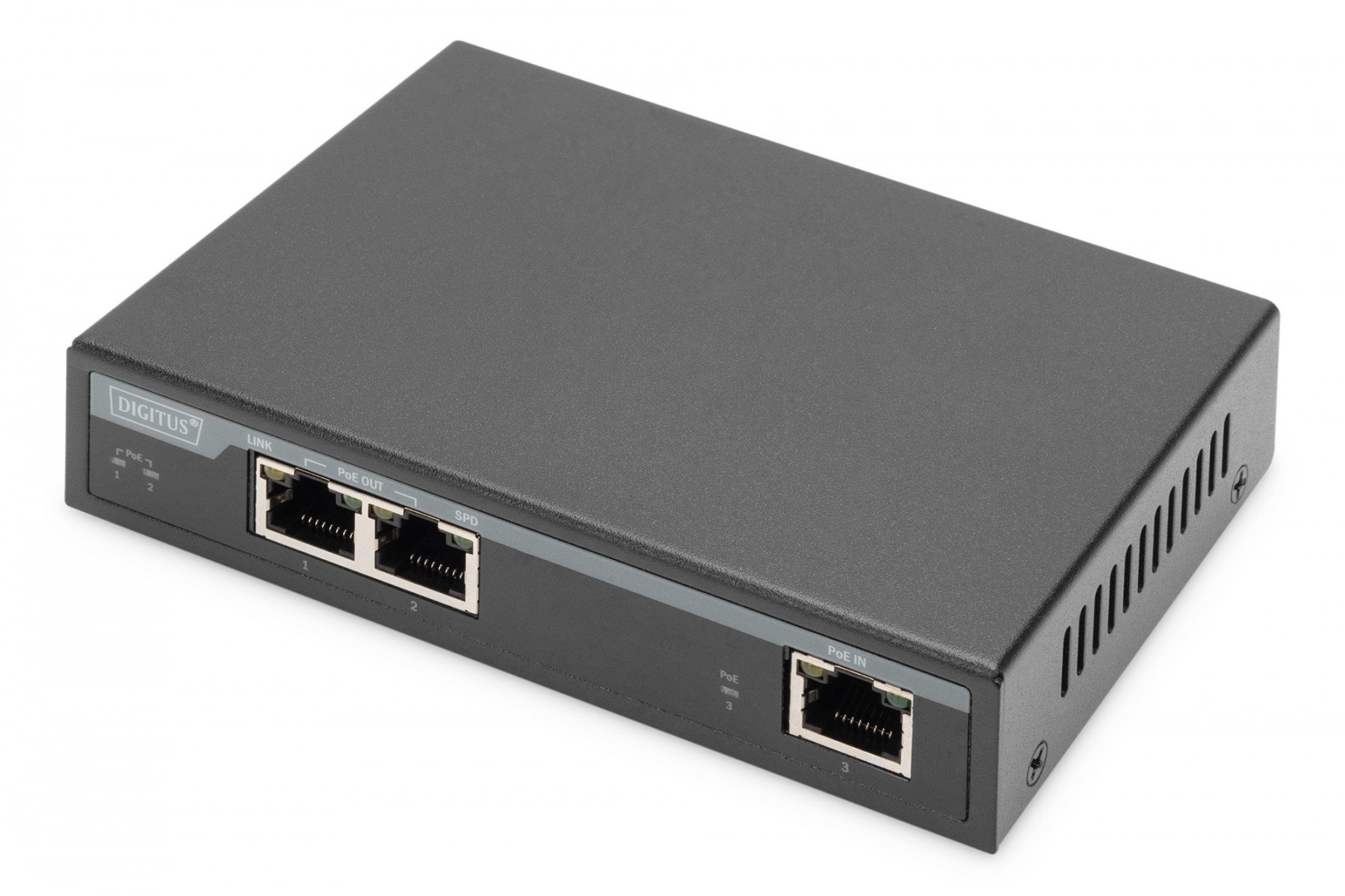 DIGITUS Gigabit PoE Indoor Extender, 2-port, 60W 100m extension, cascadable, self powered (DN-95127-1) DIGITUS Gigabit PoE Indoor Extender, 2-port, 60W 100m extension, cascadable, self powered (DN-95127-1)