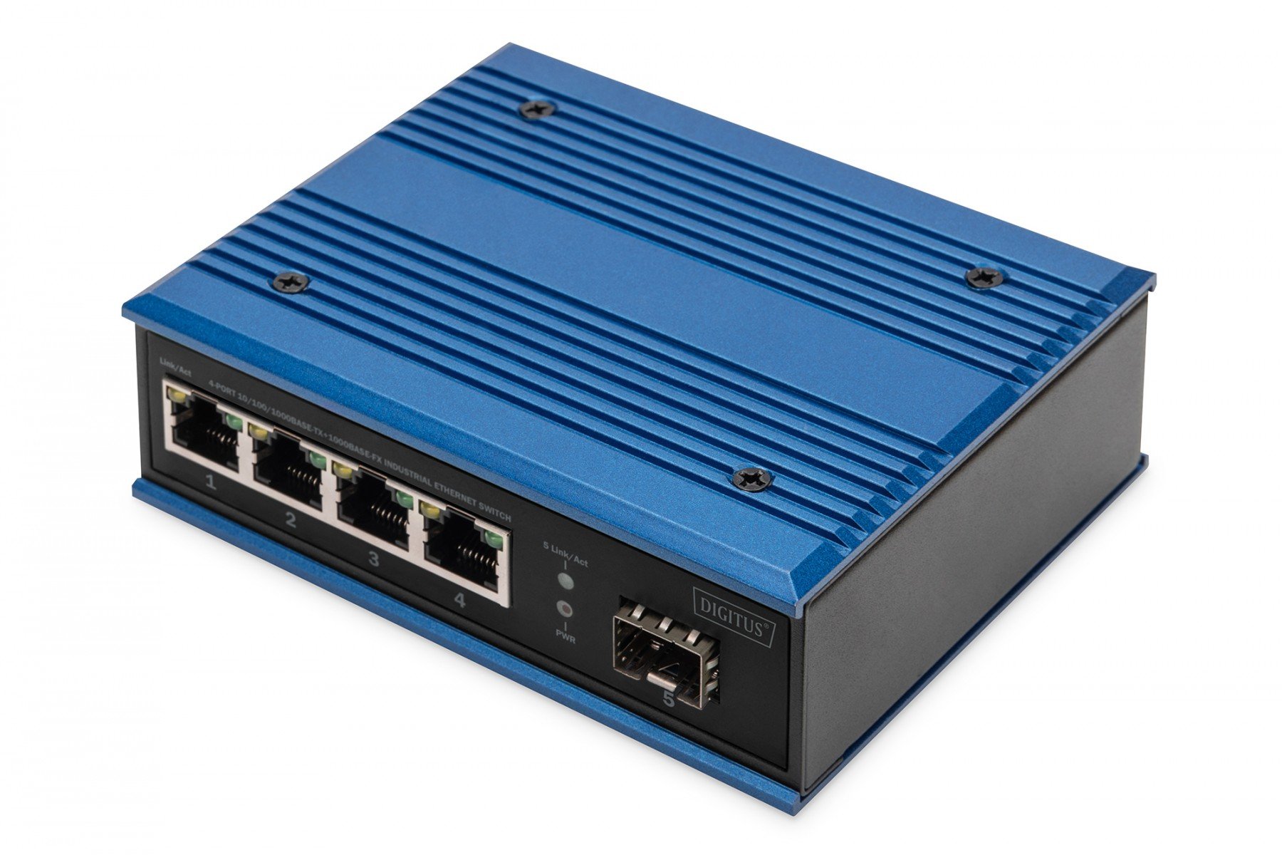 DIGITUS Industrial 4+1 -Port Gigabit Ethernet Switch Unmanaged, 4 RJ45 Ports 10/100/1000 Mbits (DN-651134) DIGITUS Industrial 4+1 -Port Gigabit Ethernet Switch Unmanaged, 4 RJ45 Ports 10/100/1000 Mbits (DN-651134)
