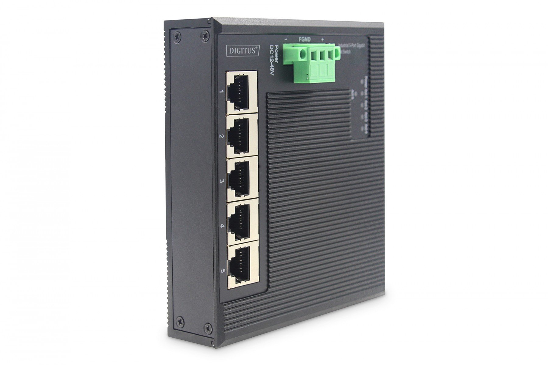 DIGITUS Industrial 5-Port Gigabit Flat Switch 5-port, DIN rail, extended temp. range (DN-651126) DIGITUS Industrial 5-Port Gigabit Flat Switch 5-port, DIN rail, extended temp. range (DN-651126)