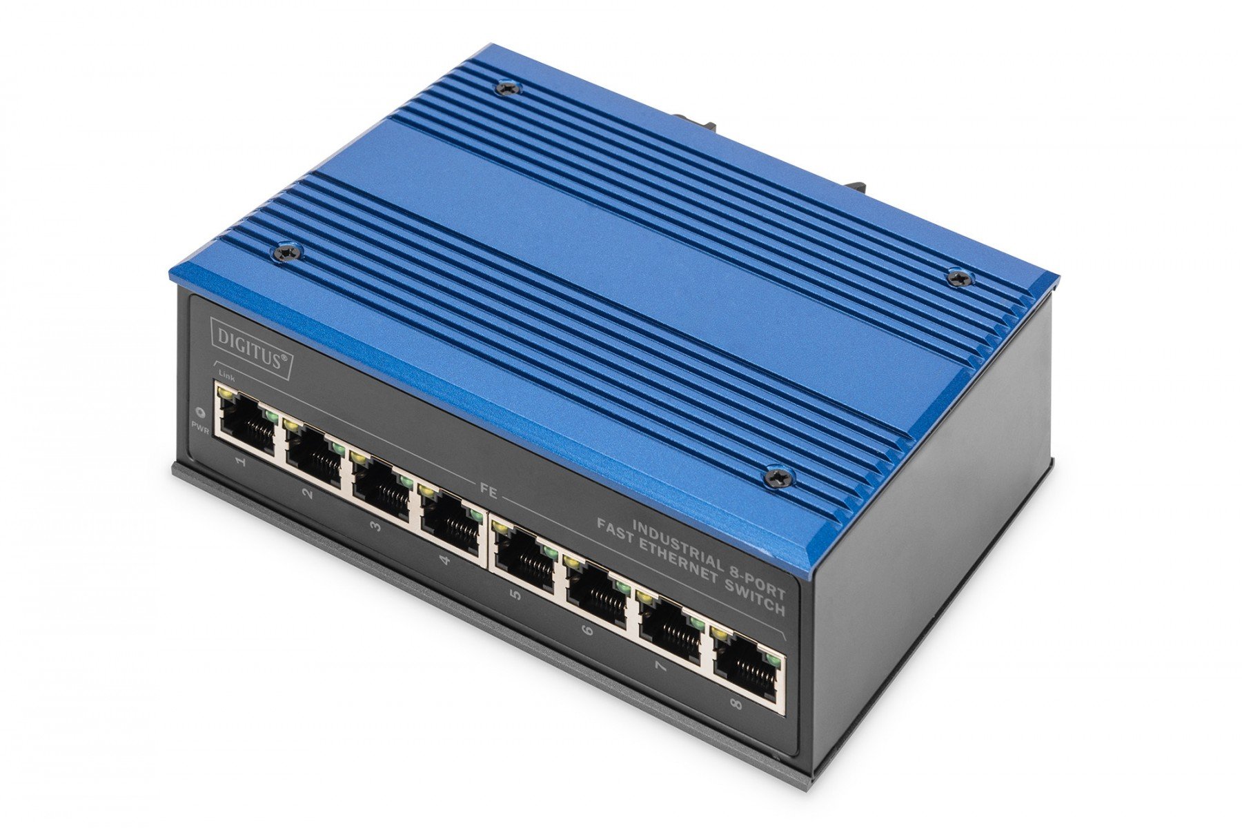 DIGITUS Industrial 8-Port Fast Ethernet Switch DIN rail, extended temp. range (DN-650106) DIGITUS Industrial 8-Port Fast Ethernet Switch DIN rail, extended temp. range (DN-650106)