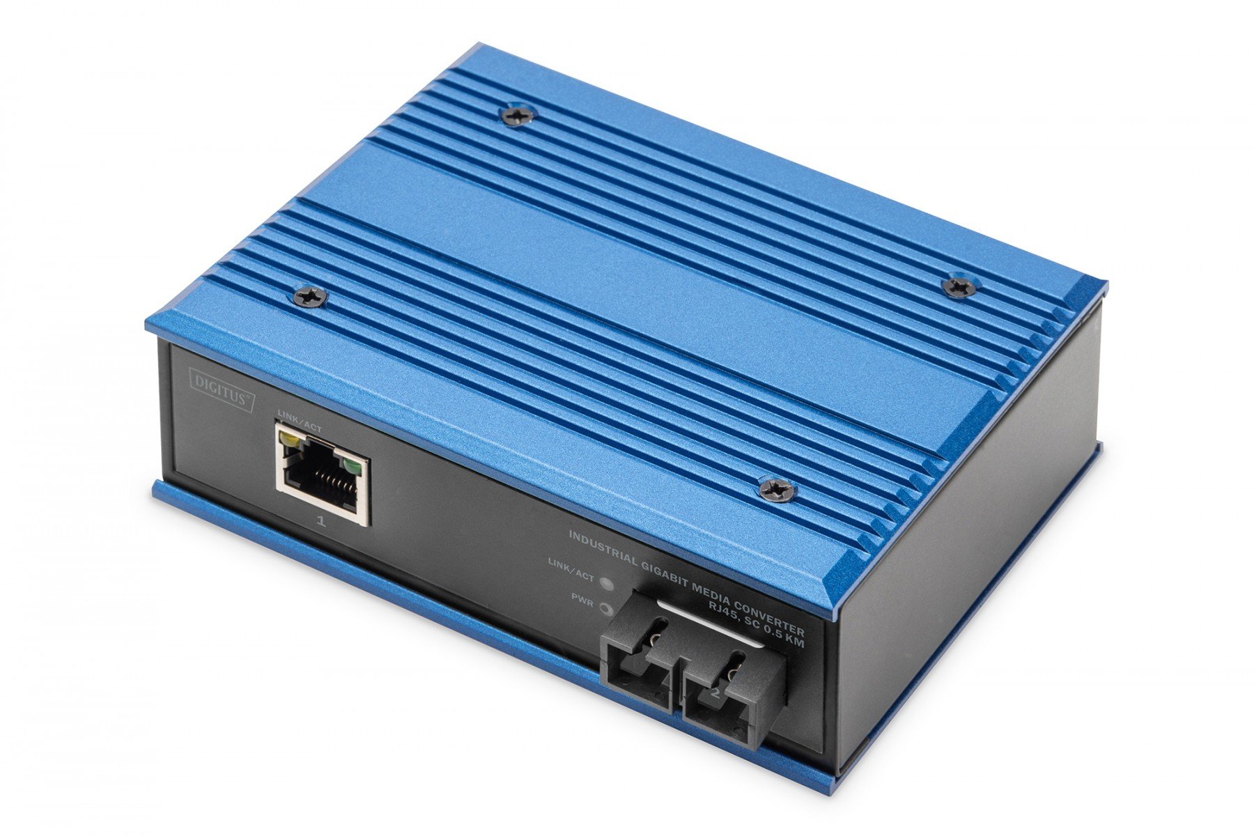 DIGITUS Industrial Gigabit Ethernet Media Converter, MM SC connector, 850nm, up to 0.5km (DN-652101-1) DIGITUS Industrial Gigabit Ethernet Media Converter, MM SC connector, 850nm, up to 0.5km (DN-652101-1)