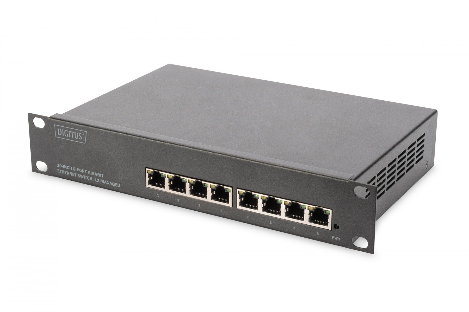 DIGITUS L2 managed Gigabit Ethernet Switch 8-port, 10 inch (DN-80117) DIGITUS L2 managed Gigabit Ethernet Switch 8-port, 10 inch (DN-80117)