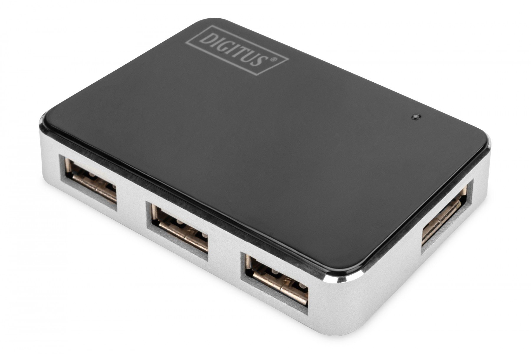 DIGITUS USB 2.0, 4-Port Hub, 4x USB A/F, 1x USB Bmini/F incl. USB A/M to mini5P cable, black (DA-70220) DIGITUS USB 2.0, 4-Port Hub, 4x USB A/F, 1x USB Bmini/F incl. USB A/M to mini5P cable, black (DA-70220)