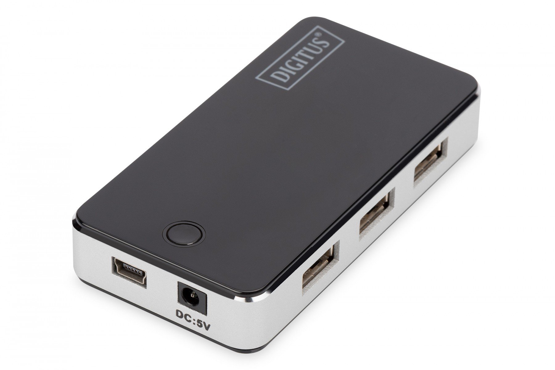 DIGITUS USB 2.0 Hub 7-port, 7x USB A/F, 1x USB mini incl. ext. power supply 5V DC 3.5A, 1m, bl (DA-70222) DIGITUS USB 2.0 Hub 7-port, 7x USB A/F, 1x USB mini incl. ext. power supply 5V DC 3.5A, 1m, bl (DA-70222)