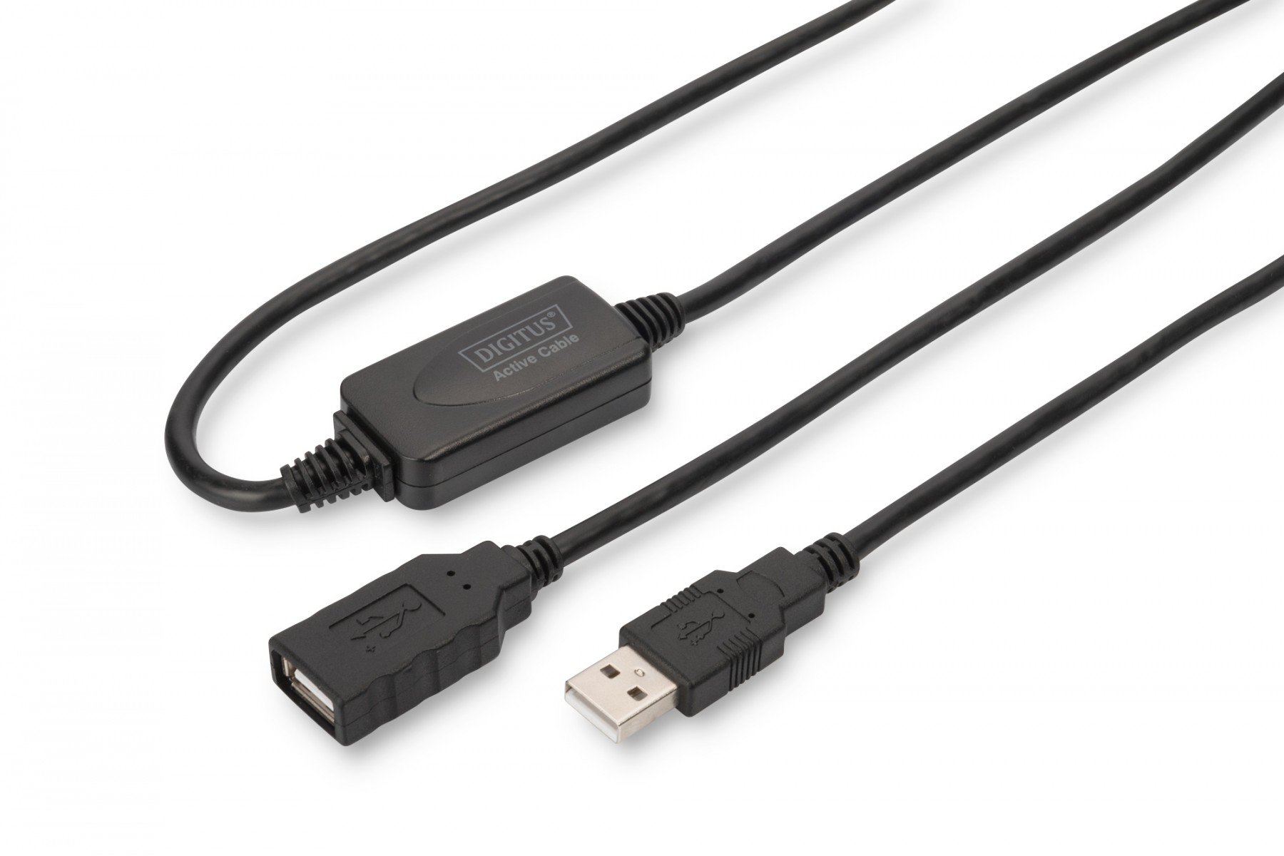 DIGITUS USB 2.0 Repeater Cable USB A male / A female, Length 15m (DA-73101) DIGITUS USB 2.0 Repeater Cable USB A male / A female, Length 15m (DA-73101)