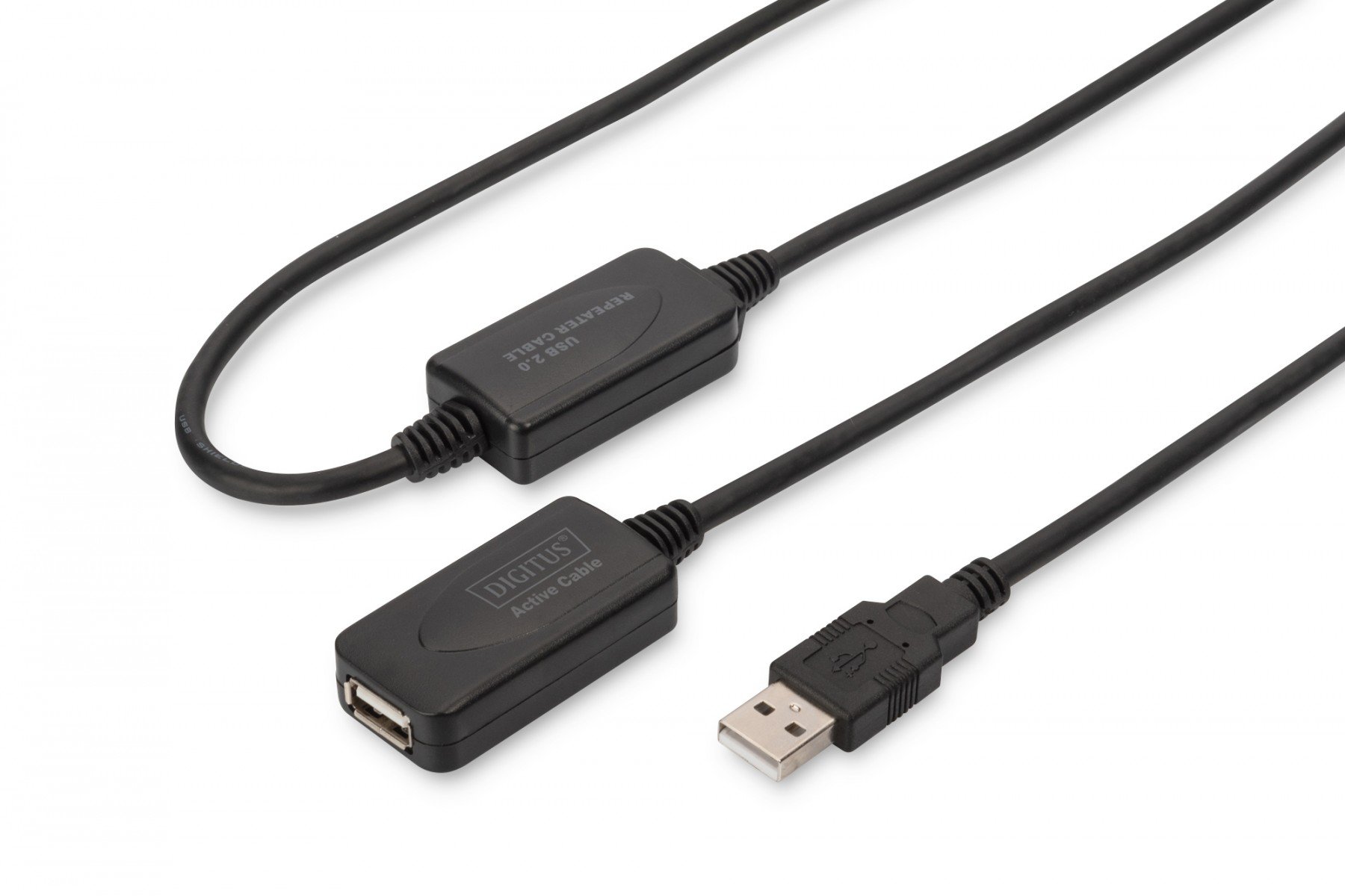 DIGITUS USB 2.0 Repeater Cable USB A male / A female, Length 20m (DA-73102) DIGITUS USB 2.0 Repeater Cable USB A male / A female, Length 20m (DA-73102)