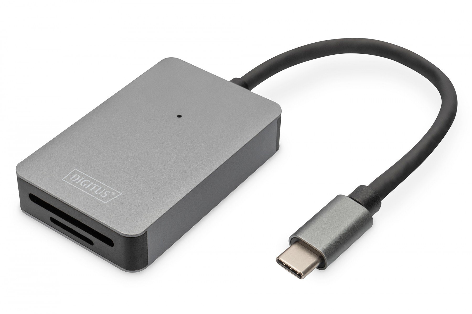 DIGITUS USB-C Card Reader, 2 Port UHS-II SD4.0, TF4.0, 300Mb/s (DA-70333) DIGITUS USB-C Card Reader, 2 Port UHS-II SD4.0, TF4.0, 300Mb/s (DA-70333)