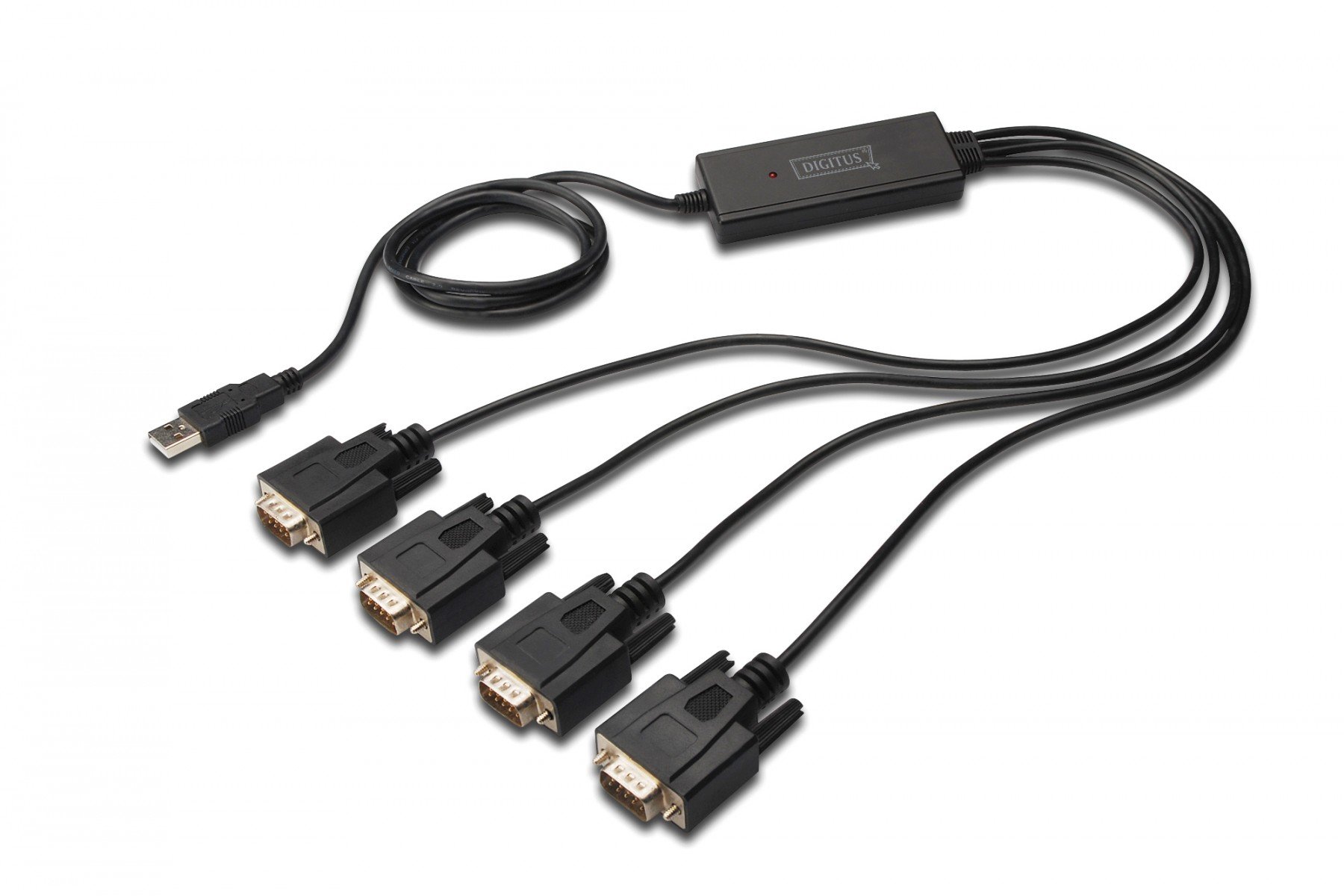 DIGITUS USB to Serial Adapter, RS232 4 x RS232, cable type, Chipset: FT4232H, 1.5m (DA-70159) DIGITUS USB to Serial Adapter, RS232 4 x RS232, cable type, Chipset: FT4232H, 1.5m (DA-70159)
