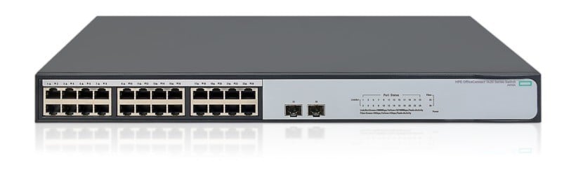 HPE Hewlett Packard Enterprise OfficeConnect 1420 24G 2SFP+ Fara management L2 Gigabit Ethernet (10/100/1000) 1U Gri (JH018A)