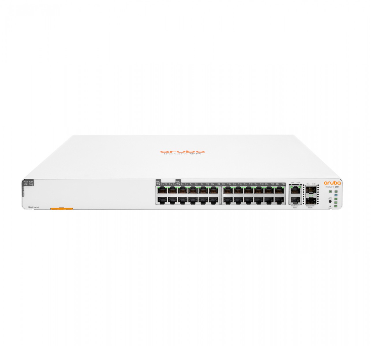 hpe HPE Aruba Instant On 1960 Smart 24G 2XT 2XF PoE+ 370W Switch (JL807A) hpe HPE Aruba Instant On 1960 Smart 24G 2XT 2XF PoE+ 370W Switch (JL807A)