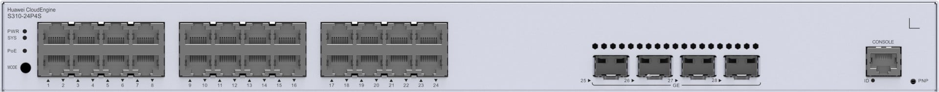 huawei Huawei Switch S310-24P4S (24*GE ports, 4*GE SFP ports, PoE+, AC power) (98012201)