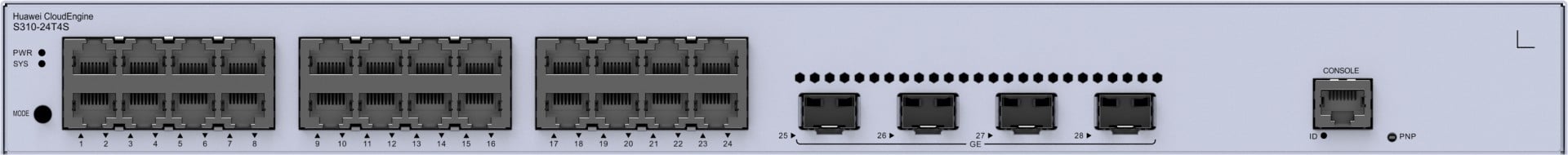 huawei Huawei Switch S310-24T4S (24*GE ports, 4*GE SFP ports, AC power) (98012202)