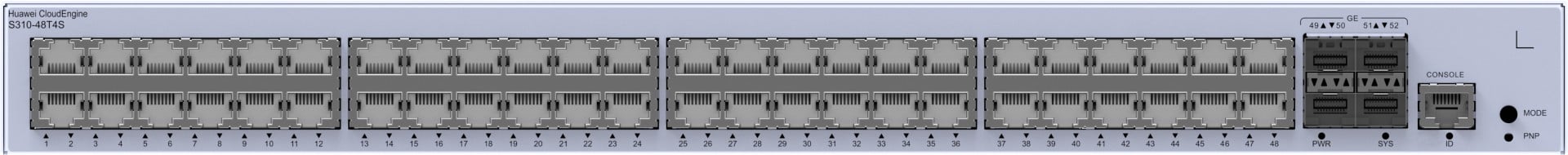 huawei Huawei Switch S310-48T4S (48*GE ports, 4*GE SFP ports, AC power) (98012203)