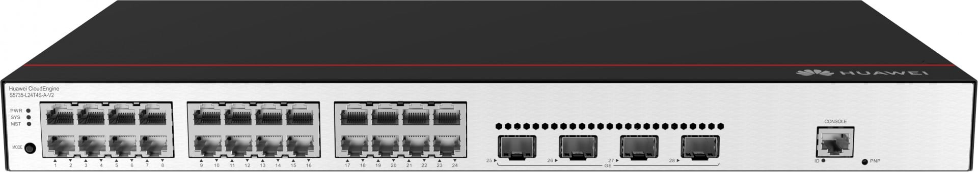 huawei Huawei Switch S5735-L24T4S-A-V2 (24*10/100/1000BASE-T ports, 4*GE SFP ports, AC power) + Software (98012004 + 88037BNM) (S5735-L24T4S-A-V2) huawei Huawei Switch S5735-L24T4S-A-V2 (24*10/100/1000BASE-T ports, 4*GE SFP ports, AC power) + Software (98012004 + 88037BNM) (S5735-L24T4S-A-V2)
