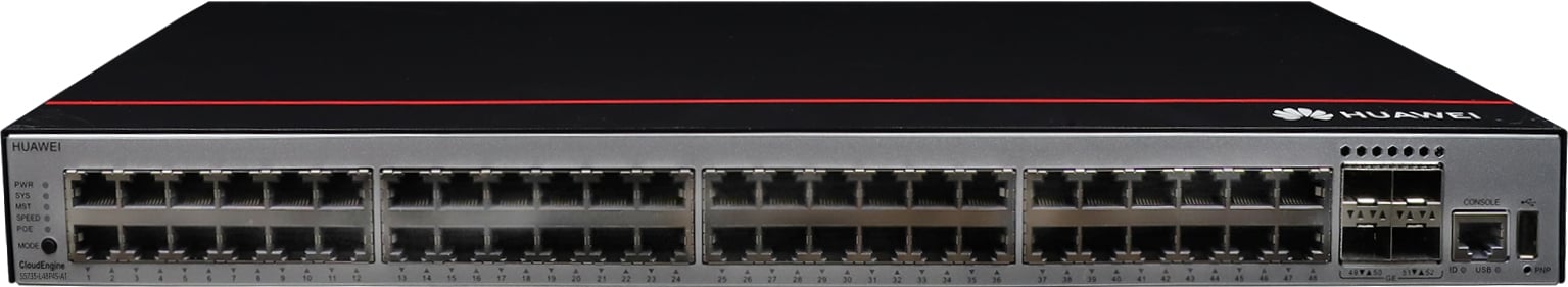 huawei Huawei Switch S5735-L48P4S-A1 S5735-L48P4S-A1 (48*10/100/1000BASE-T ports, 4*GE SFP ports, PoE+, AC power) + Software (98011345 + 88037BNM) (S5735-L48P4S-A1)