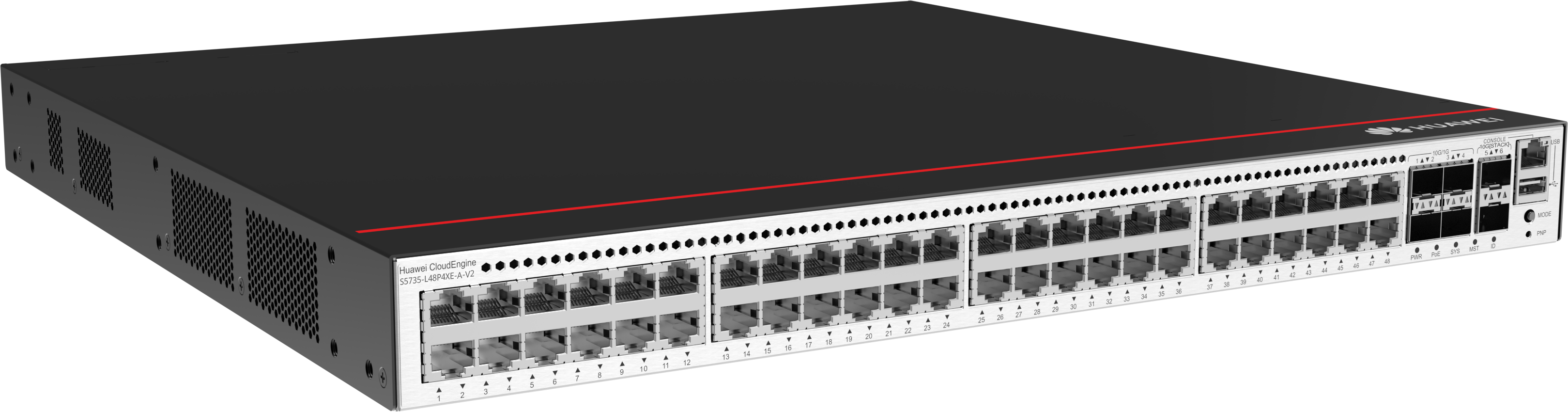 huawei Huawei Switch S5735-L48P4XE-A-V2 (48*10/100/1000BASE-T ports, 4*10GE SFP+ ports, 2*12GE stack ports, PoE+, 1*AC power) + Software (98012120 + 88037BNM) (S5735-L48P4XE-A-V2) huawei Huawei Switch S5735-L48P4XE-A-V2 (48*10/100/1000BASE-T ports, 4*10GE SFP+ ports, 2*12GE stack ports, PoE+, 1*AC power) + Software (98012120 + 88037BNM) (S5735-L48P4XE-A-V2)