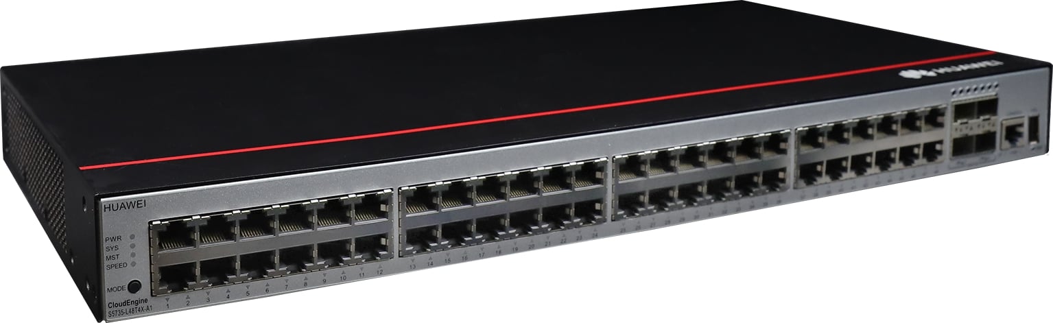 huawei Huawei Switch S5735-L48T4X-A1 (48*10/100/1000BASE-T ports, 4*10GE SFP+ ports, AC power) + Sotware (98011332 + 88037BNM) (S5735-L48T4X-A1)